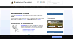 Desktop Screenshot of entrainement-sport.com